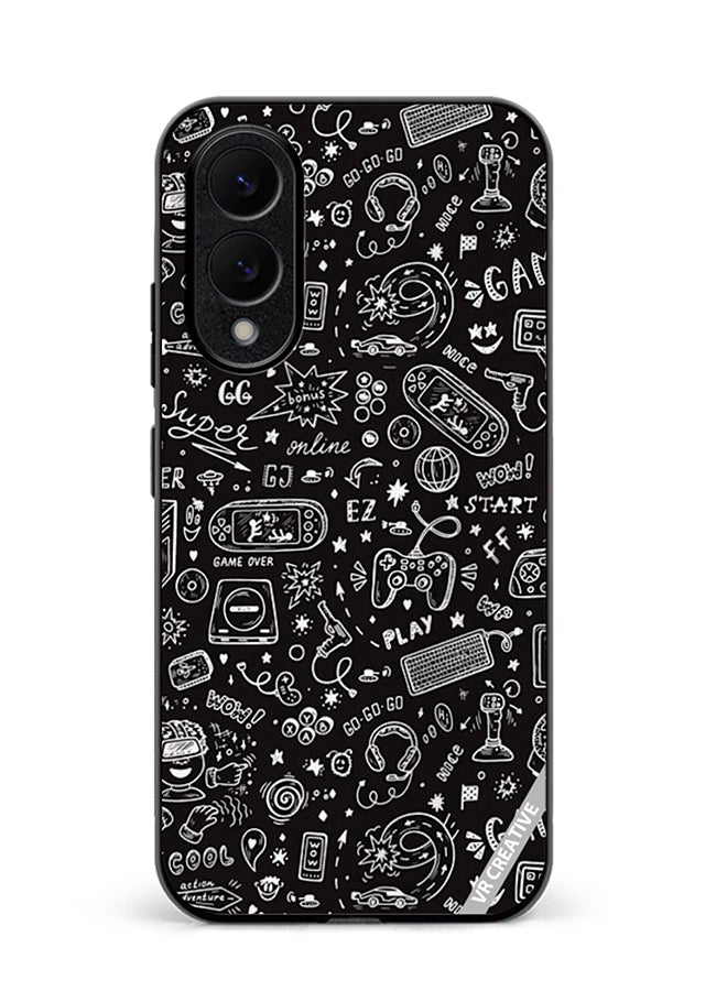 VR CREATIVE Protective Case Cover For Samsung Galaxy S25 Edge Layer Design Multicolour