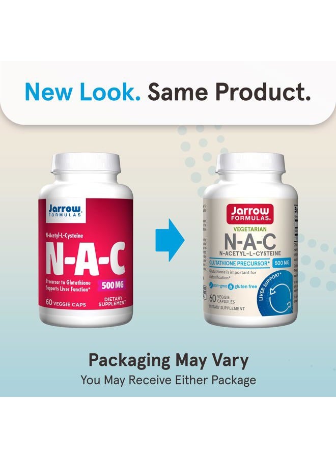 jarrow formulas ® N-A-C 500 mg, Dietary Supplement, Antioxidant Support for Liver Health, 60 Veggie Capsules, 60 Day Supply - Image 2