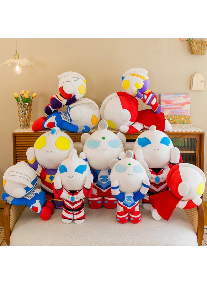 Generic - Ultraman Plush Toy Doll Q Version Standing Ultraman Children Doll Birthday Gift Wholesale-Color:Zetta Ultraman-Height:45cm - Image 1