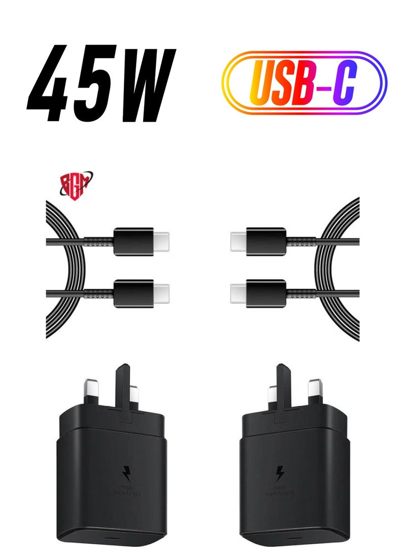 BGM 45W Super Fast Charger for Samsung,Gcstnn USB C Plug for Galaxy S24 Ultra/S24+/S24/S23 Ultra/S23/S22/S21/S20/A54/A25/A15 5G/A15 - Image 1