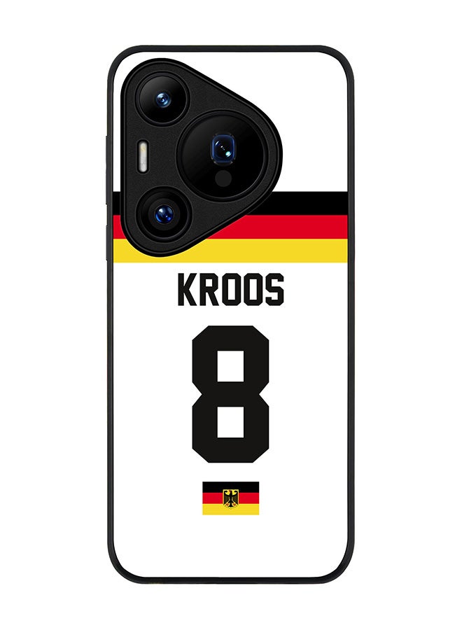 Stylizedd Rugged Black edge case for Huawei Pura 70, Slim fit Soft Case Flexible Anti Drop TPU Gel Thin Cover - Football Team - Germany, Player Name - Kroos - Image 1