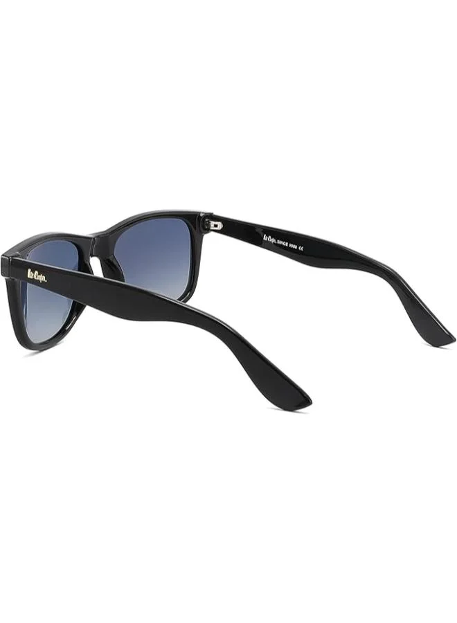 Lee Cooper Polarized Sunglasses Shiny black  Frame Gradient blue  Mirror Lens 52mm  - LC1018C01