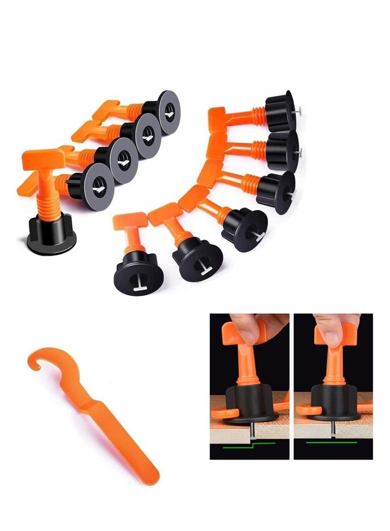 RACO RACO Tile Leveling System 50pcs Floor Tile Spacers Reusable for Building Walls Floors with Special Wrench  - Image 2