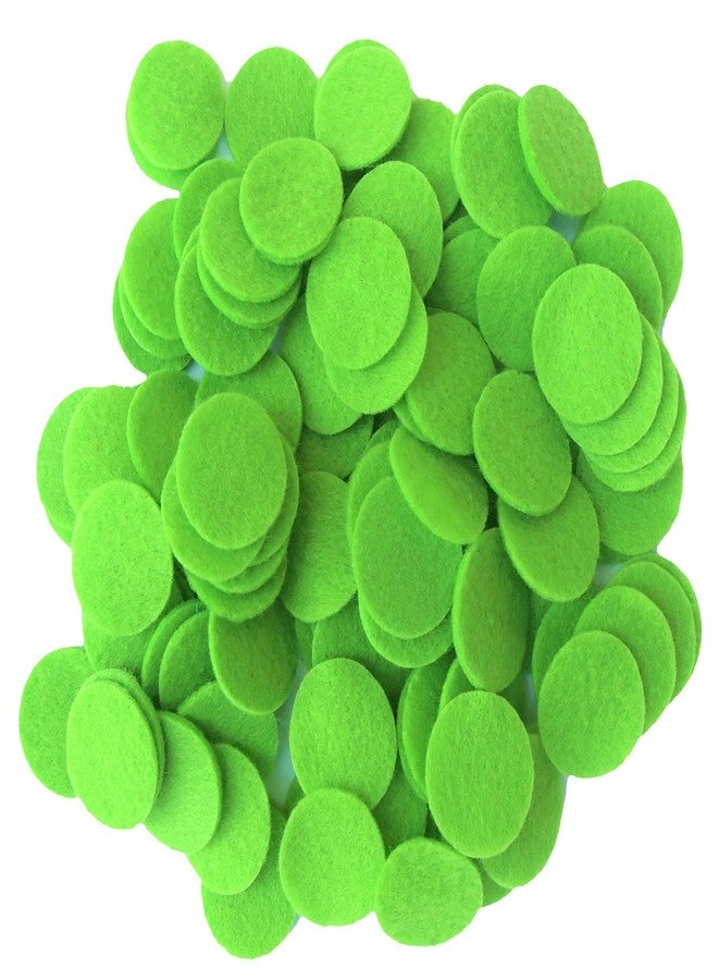 Playfully Ever After Neon Green Craft Felt Circles (2.5 Inch - 46pc) - Image 1