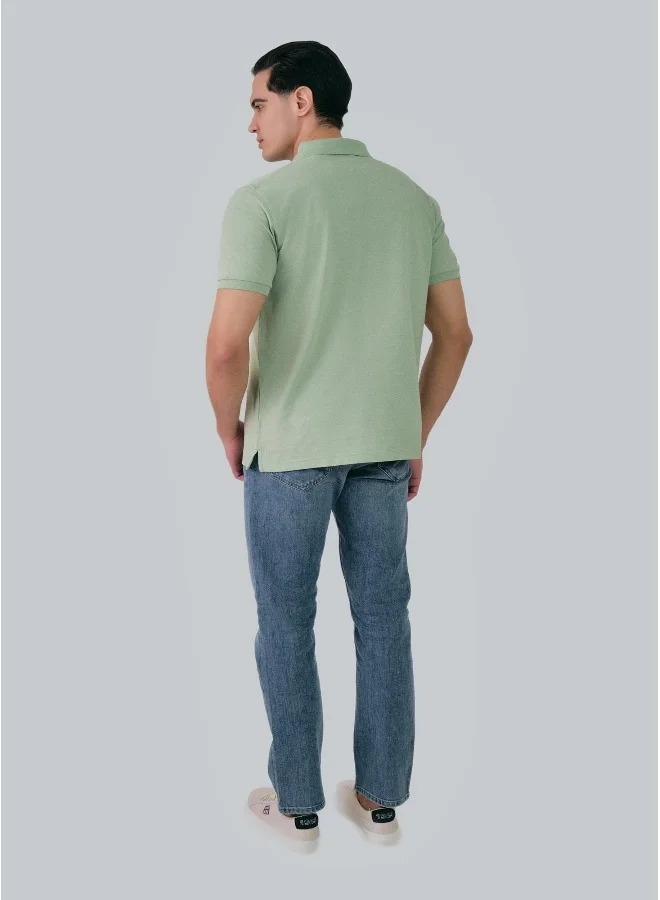 غانت Regular Fit Tonal Shield Polo