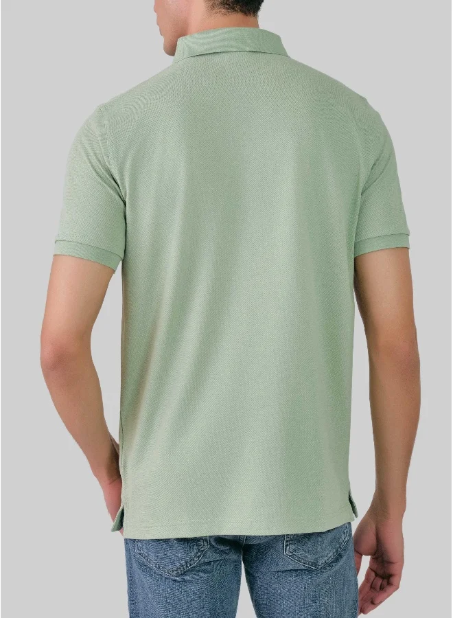 غانت Regular Fit Tonal Shield Polo