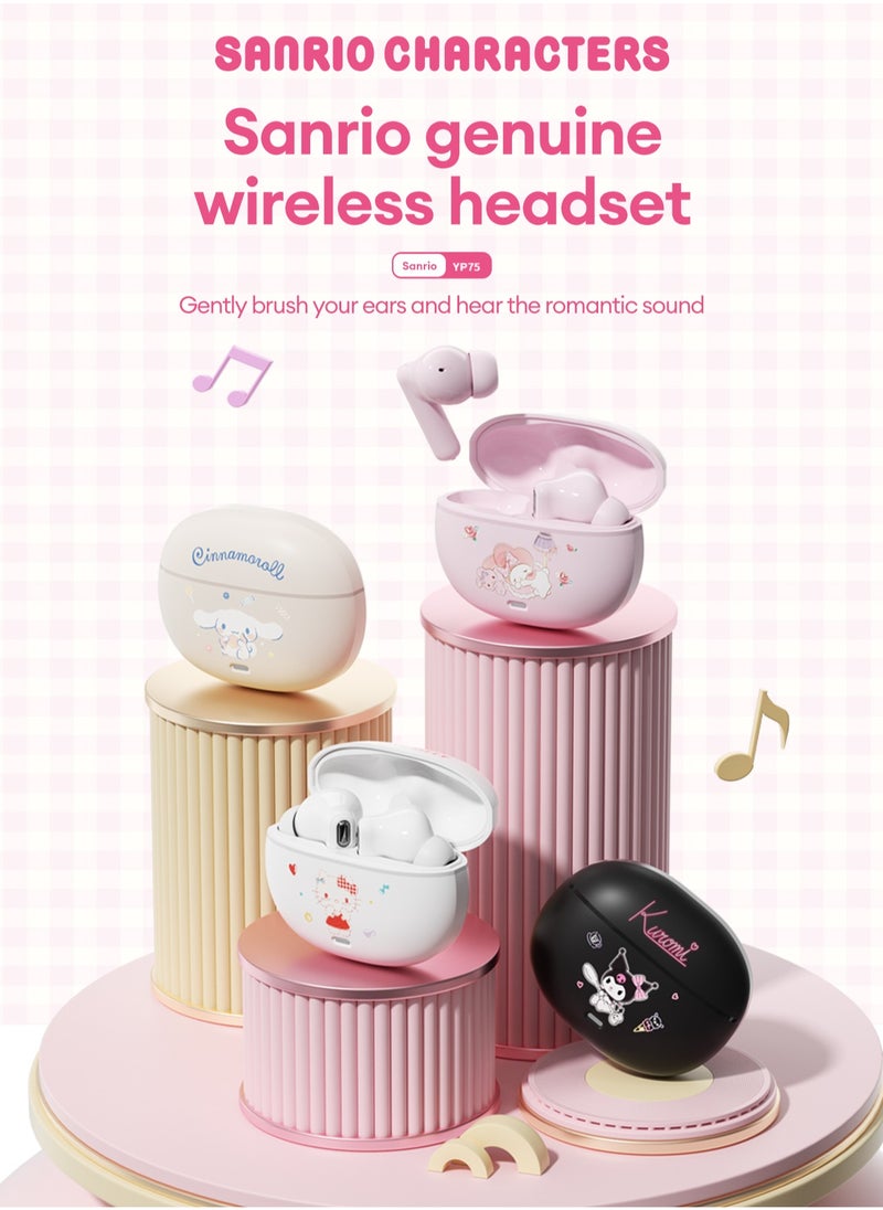 Sanrio Sanrio YP-75 Wireless Bluetooth Headset - Black Coulomb  - Image 2