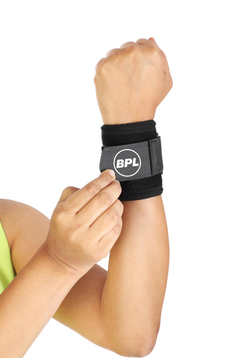 BPL Medical Technologies OrthoCare Elastic Wrist Binder | Wrist Brace | Wrist Support for Arthritis and Tendinitis Pain Relief for Men & Women - Universal Size - Image 1