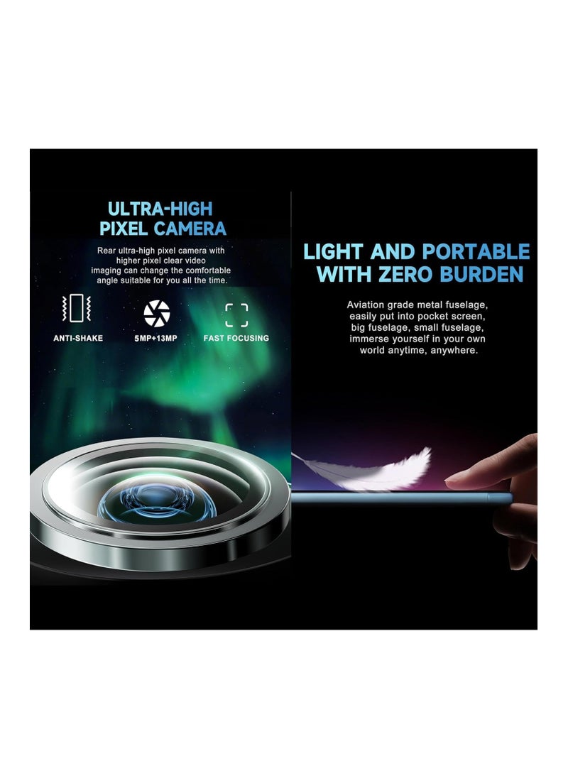 Umiio - Smart Tablet S24 Ultra 10.1-inch HD Display 12GB RAM 512GB ROM with TouchPad Keyboard/Case and EWB Handbag Dual SIM 5G Network Android WiFi GPS Tab -Gold - Image 1