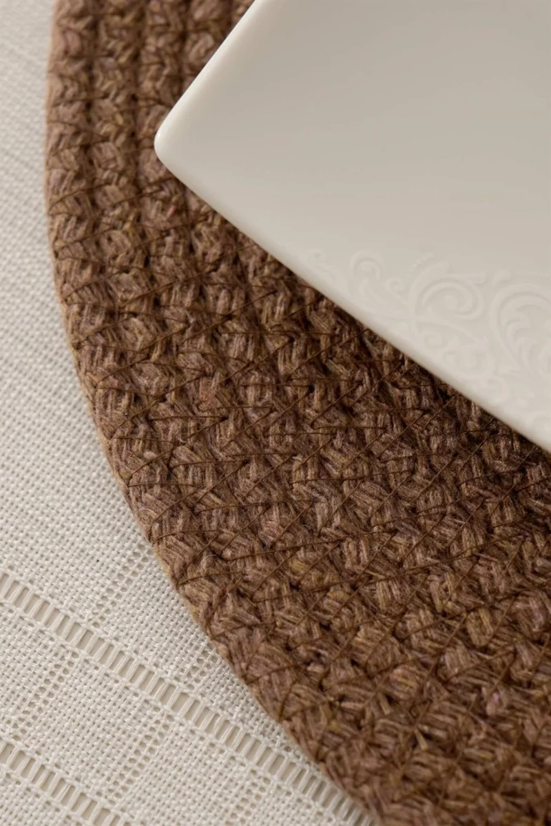 Favora 4 Piece Jute Rope Mat American Service - Brown