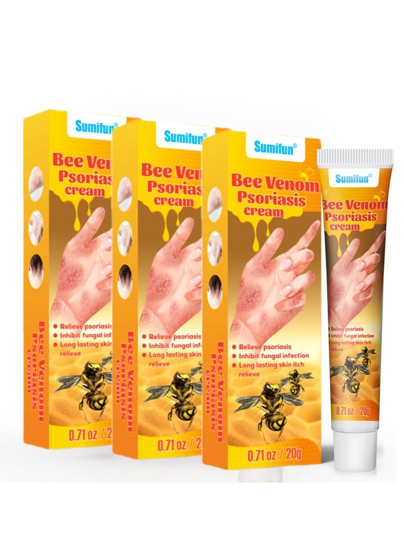 Sumifun 3-PACK Bee Venom Anti-itch Cream, Relieve Skin itching, Repair And Relieve Itching 20g*3 - Image 1