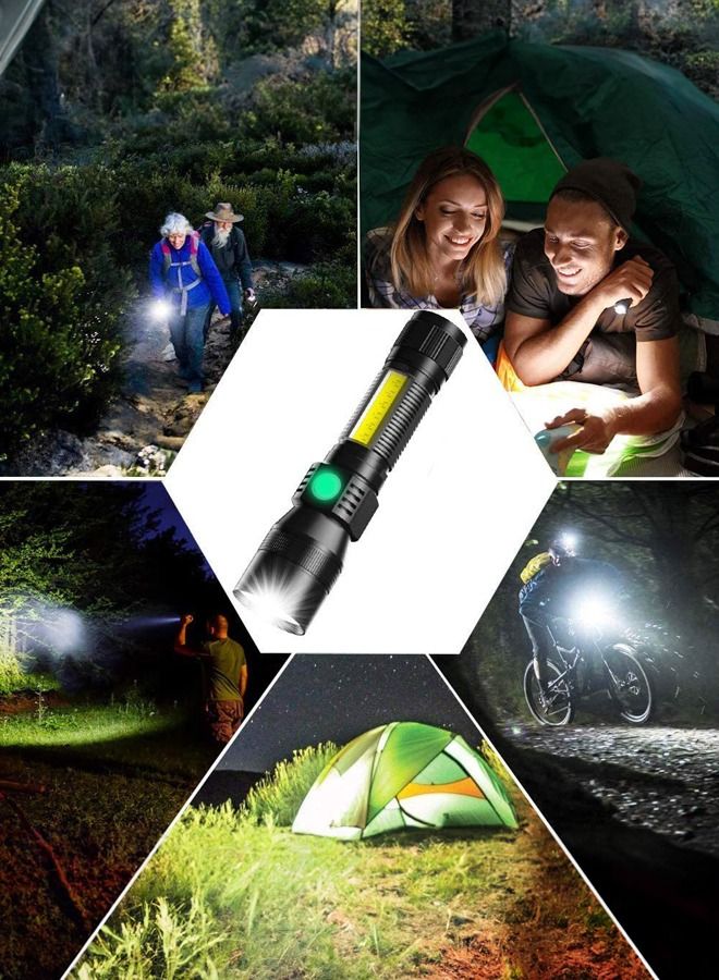 Black Light Flashlight Rechargeable 3-in-1 UV Flashlights IP65 Waterproof Zoomable Tactical  - Image 3