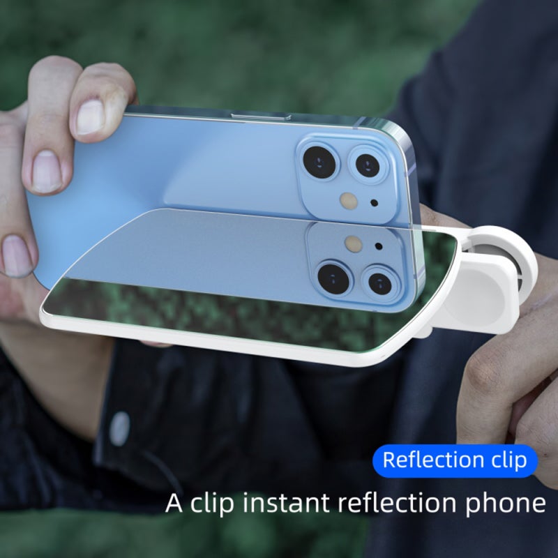 Smartphone Camera Mirror Reflection Kit: Black Adjustable Clip - Portable Durable Design Creative Photography Clip for Travel Moments & Creative Photographers - Image 3
