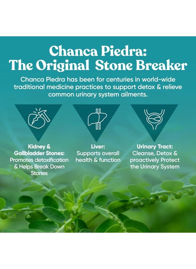 Eu Natural Chanca Piedra Stone Breaker – Natural Dissolver, Kidney Cleanse & Gallbladder Supplement – Detoxify Urinary Tract, Flush Impurities, Clear System – 120 Vegan Soft Capsules  - Image 5