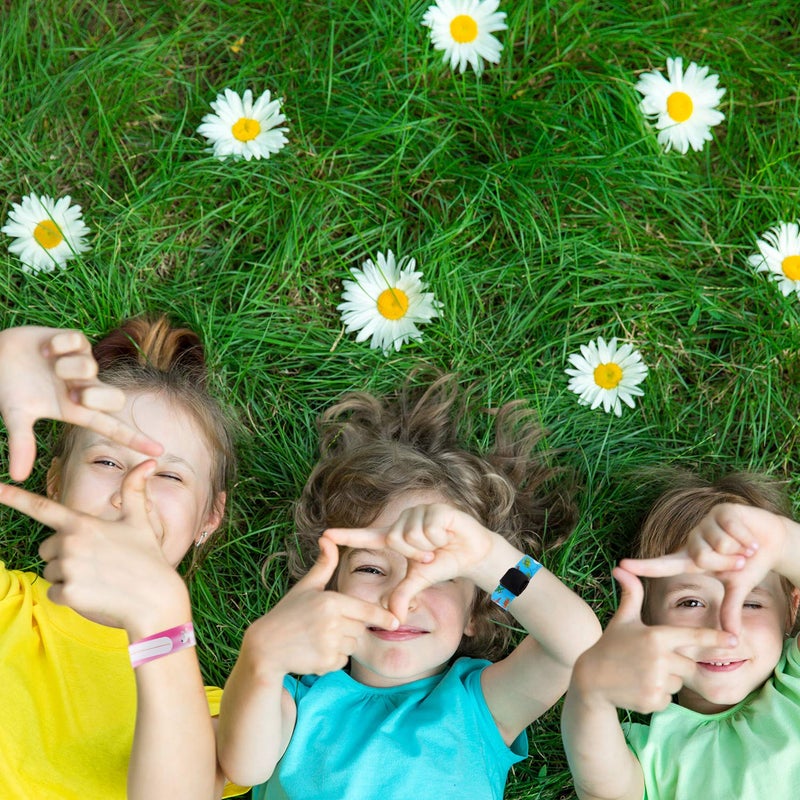 Chinco 14 Pieces Kids Safety ID Bracelets Child Identification Wristband Reusable Name Tag Bracelet Waterproof ID Band Children Wristband for Boys and Girls - Image 5