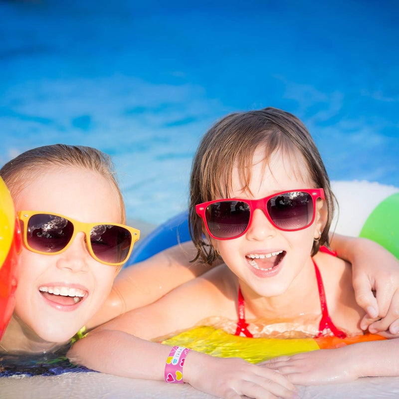 Chinco 14 Pieces Kids Safety ID Bracelets Child Identification Wristband Reusable Name Tag Bracelet Waterproof ID Band Children Wristband for Boys and Girls - Image 4