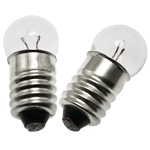 SQXBK Mini Light Bulb Kit 10PCS E10 1.5V/0.3A Miniature Screw Base Light Bulbs and 10PCS E10 Golden Light Socket Bulbs Lamps Base Holders for Home Experiment Circuit Electrical Test Accessories - Image 4