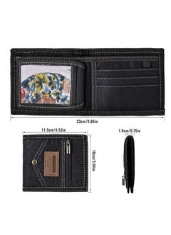 NIBEMINENT Denim Crop Wallet - Black  - Image 2