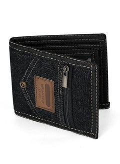 NIBEMINENT Denim Crop Wallet - Black  - Image 1