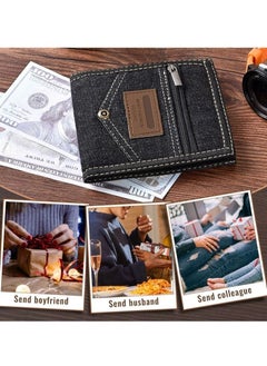 NIBEMINENT Denim Crop Wallet - Black  - Image 5