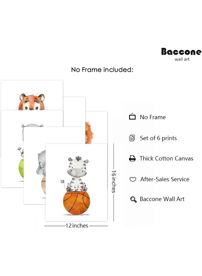 Baccone Baby Boy Wall Art Nursery Sports Print Decor - Image 2