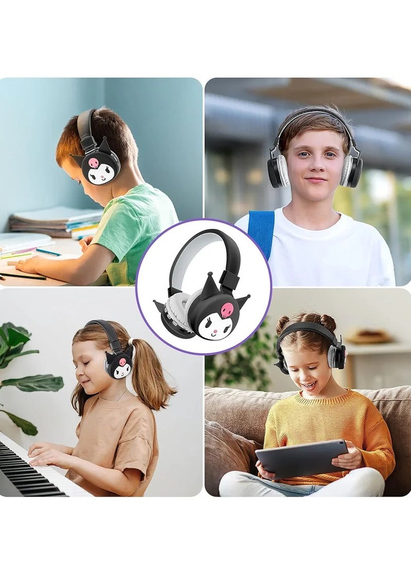 كورومي سماعات رأس بلوتوث لاسلكية من كورومي كارتون مع ميكروفون مدمج في صندوق هدايا للأطفال - Image 4