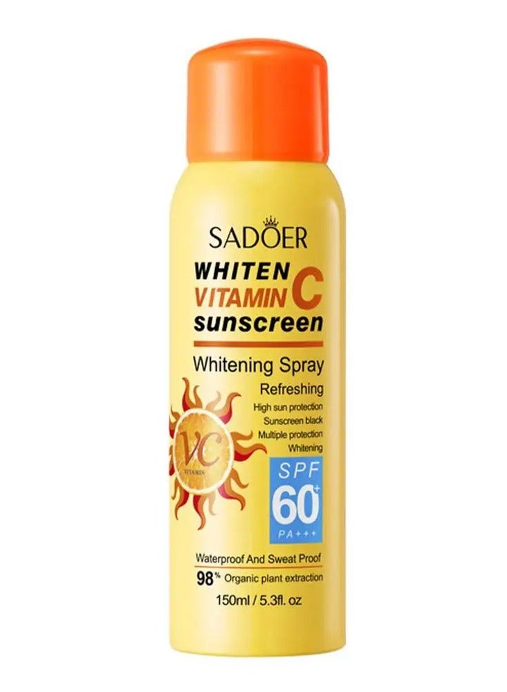 Vitamin C Sunscreen Whitening Spray UV Protection Antiperspirant Whitening 2 in 1 150ml