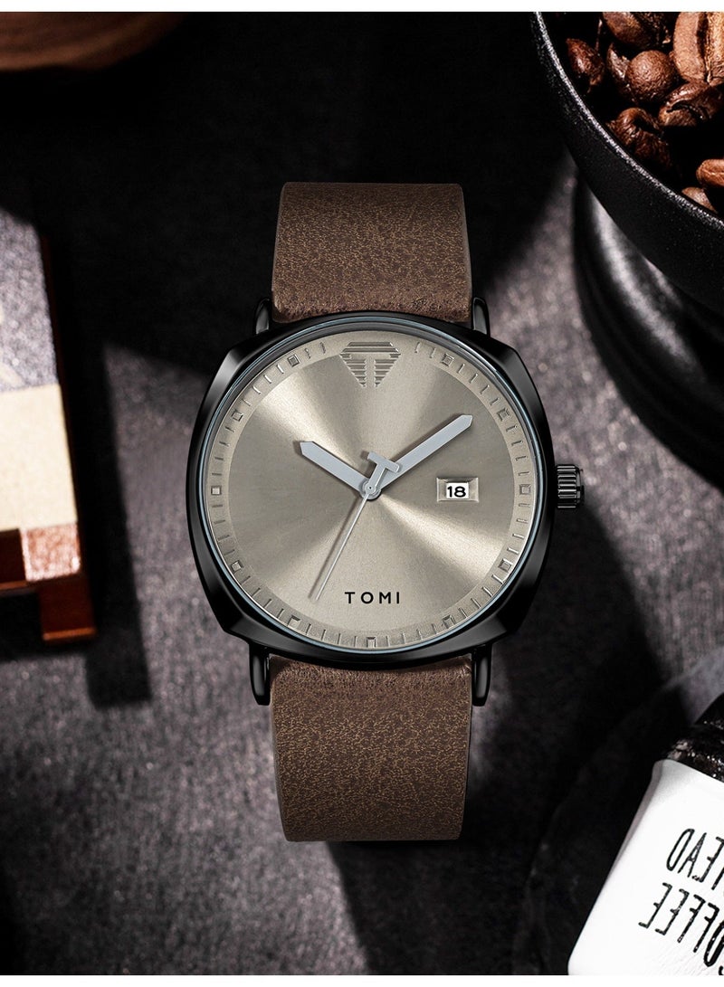 TOMI Unisex Fashion Quartz Watch - Trendy Minimalist Design for Men & Women | Casual Creative Timepiece - Image 5