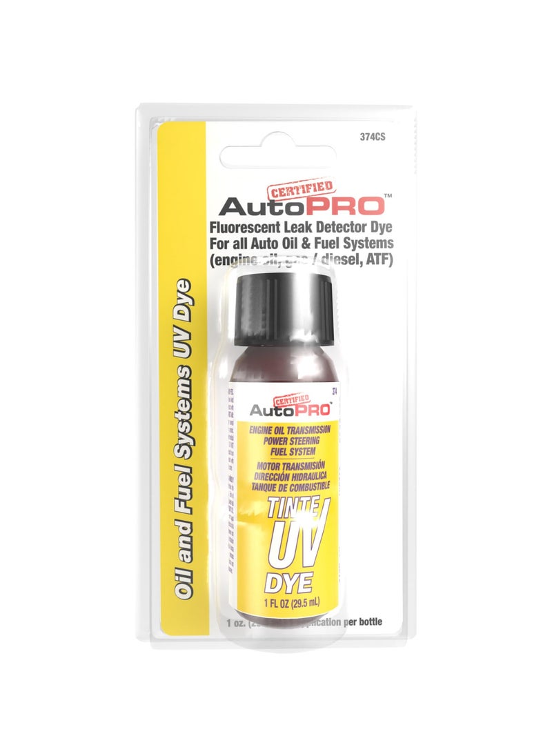 Interdynamics InterDynamics Certified Auto Pro Oil and Fuel System UV Dye Leak Detection for Cars & Trucks & More, 1 Oz, 374CS, Universal  - Image 2