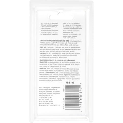 A/C Pro Certified Auto Pro Oil and Fuel System UV Dye Leak Detection for Cars & Trucks & More, 1 Oz, 374CS, Universal - Image 3