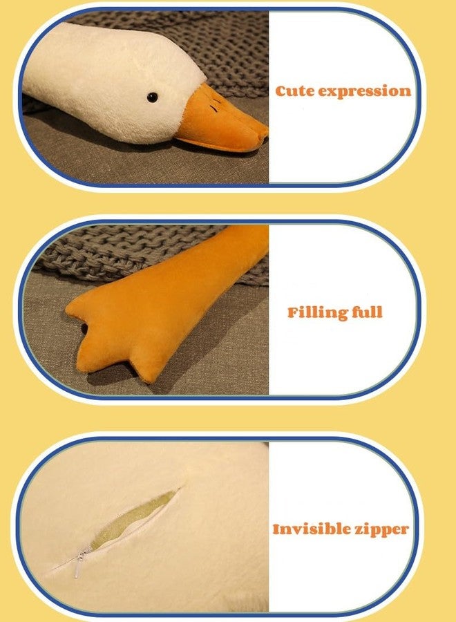 Srutirbo Giant Goose Stuffed Animal, 19.6 Inch Soft White Goose Plush Pillow, Cute Duck Plush Toy Swan Plushie Doll Sleeping Hugging Pillows Gift for Girls Boys - Image 3