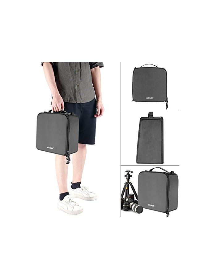 Neewer Flexible Partition Camera Padded Bag Insert Protection Handbag for SLR DSLR Mirrorless Cameras and Lenses,Flash Light,Radio Trigger,Battery and Charger,Cables and Other Camera Accessories  - Image 2