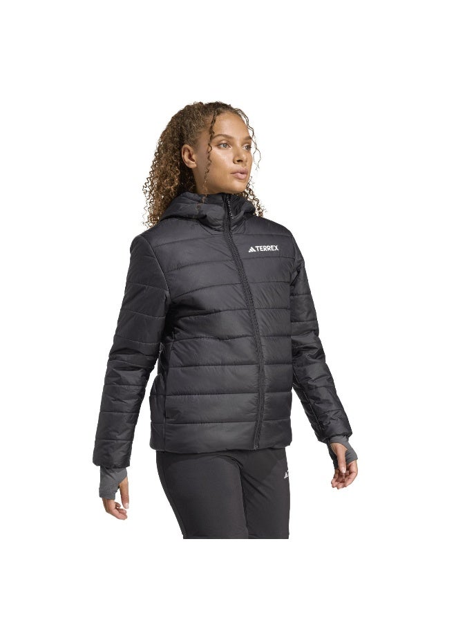 Adidas W Mt Ess P Ho J Black Hiking Jackets For Women XS  - Image 4
