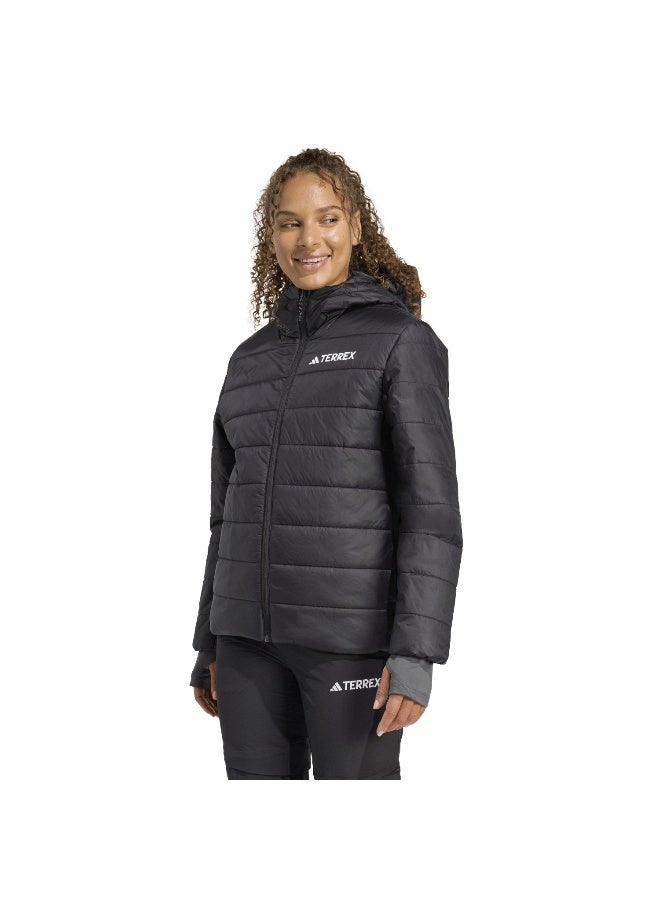 Adidas W Mt Ess P Ho J Black Hiking Jackets For Women XS  - Image 2