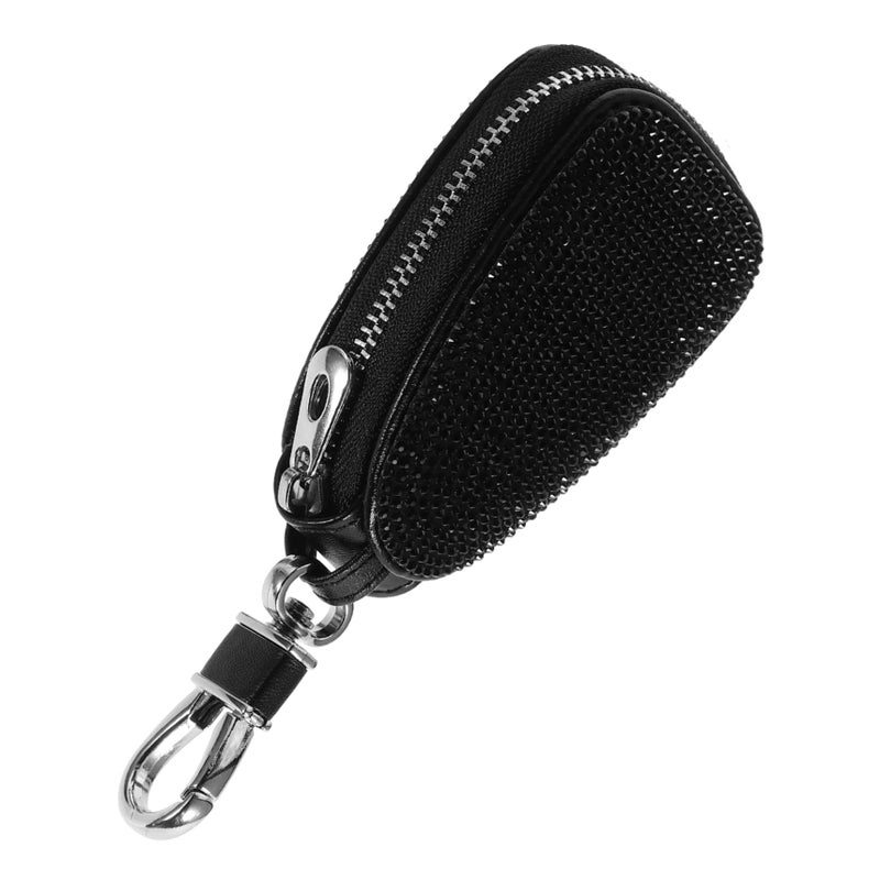 5 Pcs Portable Rhinestone Key Case For Car Stylish Zipper Key Pouch Easy Installation - Image 5