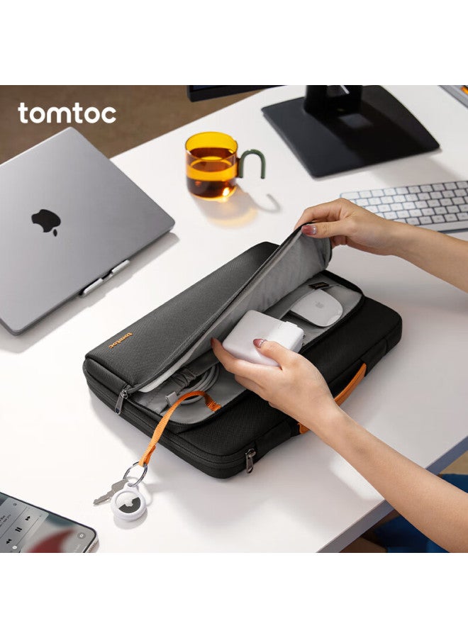 توم توك حقيبة كمبيوتر محمول Tomtoc، حقيبة كمبيوتر محمول يدوية، مقاس 14 بوصة، مناسبة للأعمال، للرجال والنساء، متوافقة مع هواوي، Apple Macbook Pro/air - Image 4