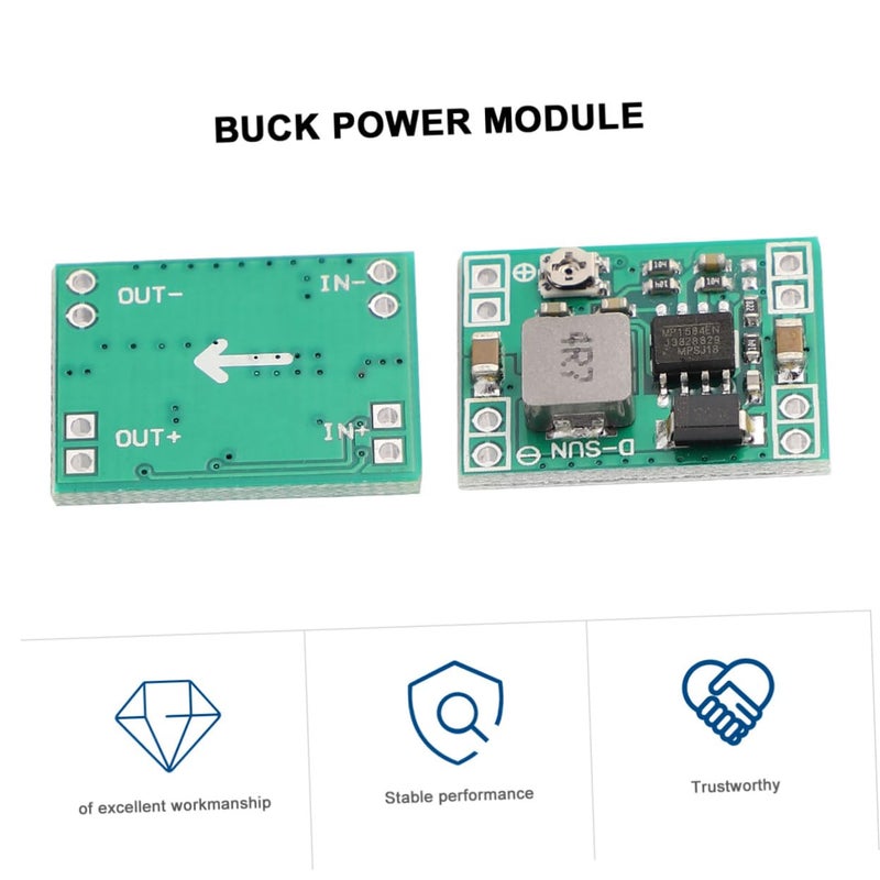 5Pcs Green 5V Adjustable DC DC Power Supply Converter Module Voltage Regulator Board - Image 4