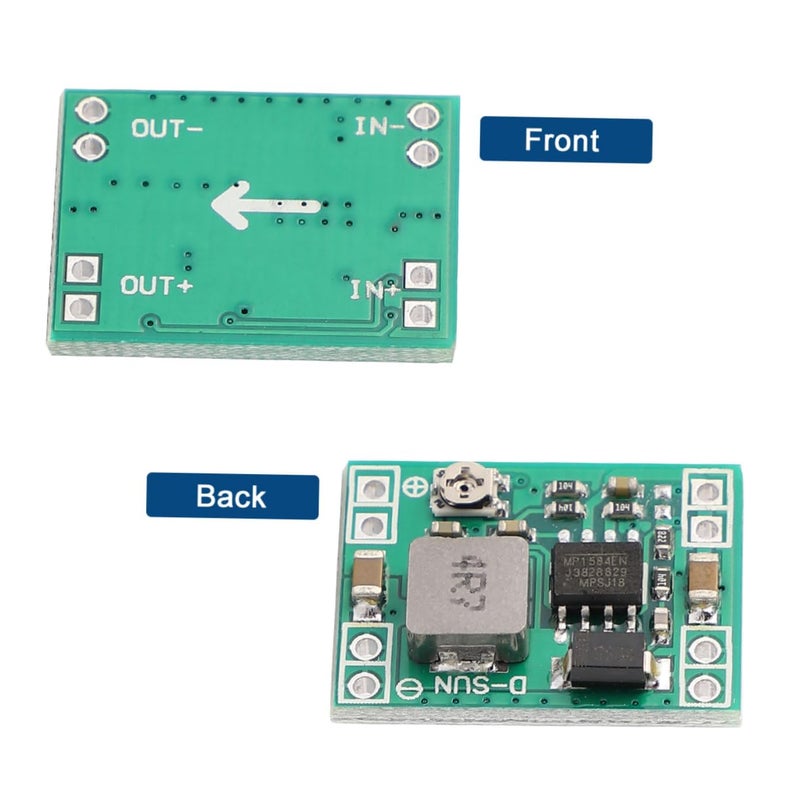 5Pcs Green 5V Adjustable DC DC Power Supply Converter Module Voltage Regulator Board - Image 3