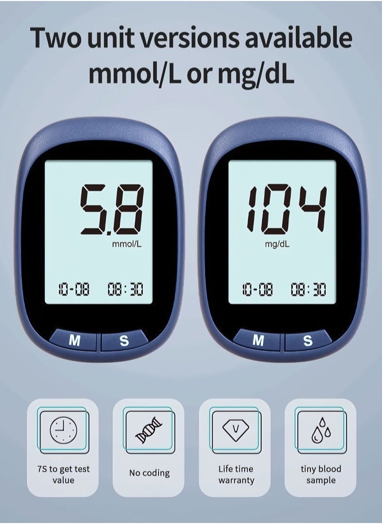 Goldfish - Home Medical Grade Accurate Automatic Blood Glucose Meter Set Does Not Include Test Strips - Image 1
