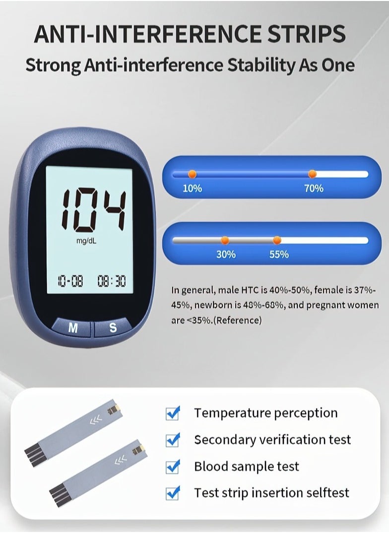 Goldfish - Home Medical Grade Accurate Automatic Blood Glucose Meter Set Does Not Include Test Strips - Image 1