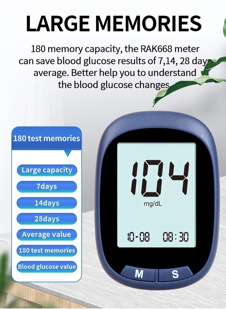 Goldfish - Home Medical Grade Accurate Automatic Blood Glucose Meter Set Does Not Include Test Strips - Image 1
