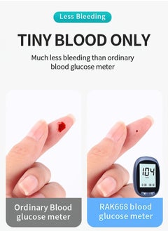 Goldfish Home Medical Grade Accurate Automatic Blood Glucose Meter Set Does Not Include Test Strips  - Image 5