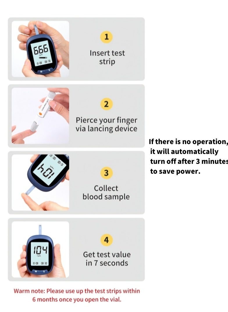 Goldfish - Home Medical Grade Accurate Automatic Blood Glucose Meter Set Does Not Include Test Strips - Image 1