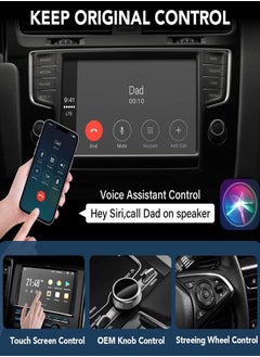 ماركة غير محددة محول CarPlay اللاسلكي لهواتف iPhone، محول السيارة اللاسلكي التلقائي، دونجل Apple Carplay اللاسلكي، التوصيل والتشغيل 5 جيجا هرتز، التحديث عبر الإنترنت عبر الإنترنت (أسود)  - Image 4
