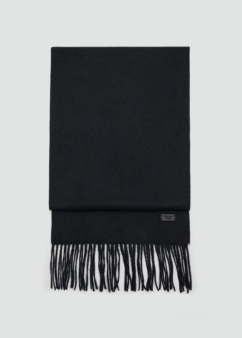 Mango Man Plain fringed scarf