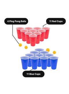 Fairly Odd Novelties Beer Pong Set, Red Cups and Ping Pong Balls.  - Image 4