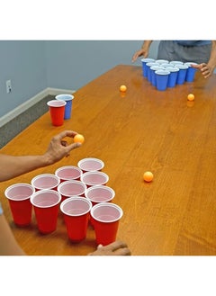 Fairly Odd Novelties Beer Pong Set, Red Cups and Ping Pong Balls.  - Image 2