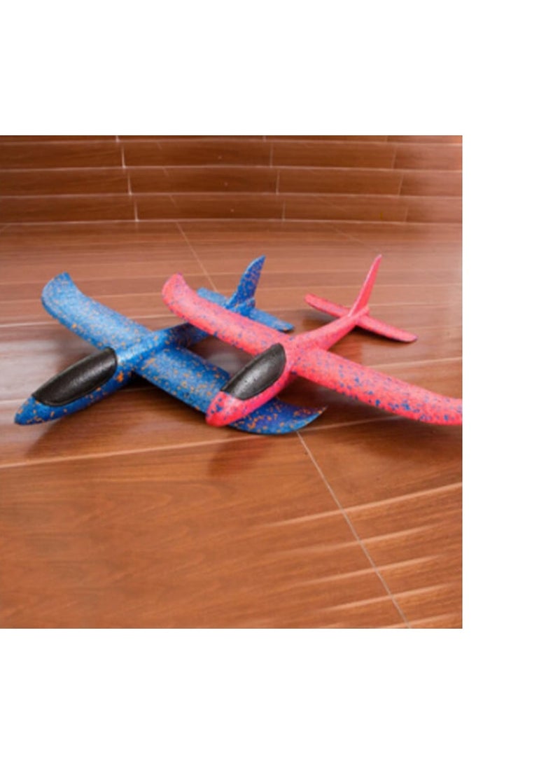 TARIOMART Glider Planes for Kids, 2 Pack Airplane Toy,14 inch Throwing Foam Plane,Outdoor Sports Toys for Challenging,Aeroplane Gliders for 3 4 5 6 7 8 Years Old Boys & Girls - Image 1