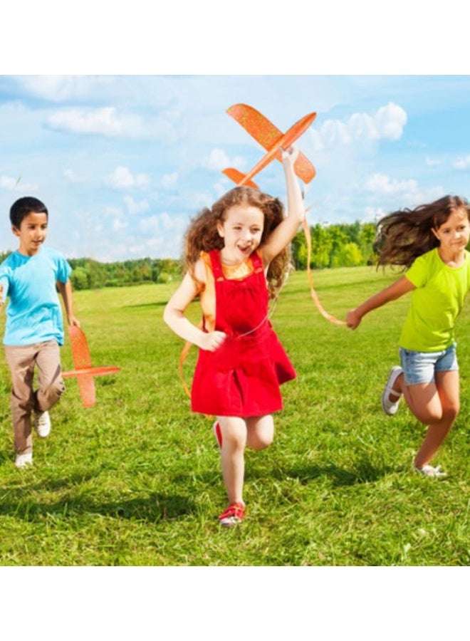 TARIOMART Glider Planes for Kids, 2 Pack Airplane Toy,14 inch Throwing Foam Plane,Outdoor Sports Toys for Challenging,Aeroplane Gliders for 3 4 5 6 7 8 Years Old Boys & Girls - Image 2