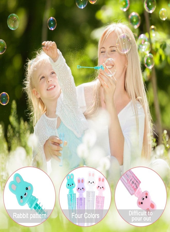 JOFONY 24 Pcs Easter Bubble Wands,4 Designs Bubbles Stick Bulk for Daily Activity Use Easter Celebration Birthday Graduation Shower Bubbles Party Favors Supplies - Image 3